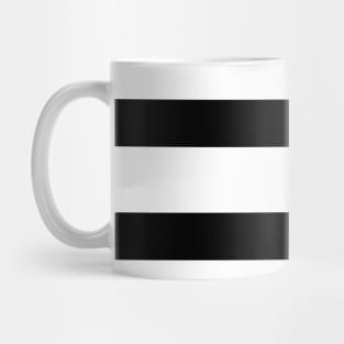 Black Stripes White Background Mug